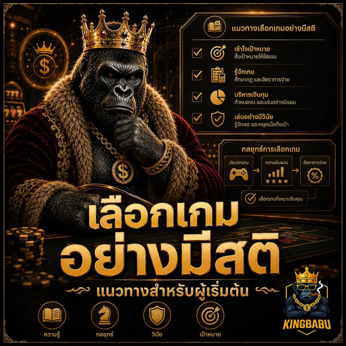 เลือกเกมอย่างมีสติ — แนวทางสำหรับผู้เริ่มต้น