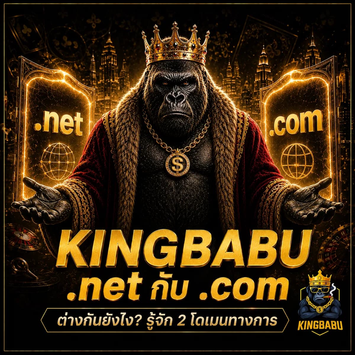 KINGBABU .net กับ KINGBABU .com ต่างกันยังไง?